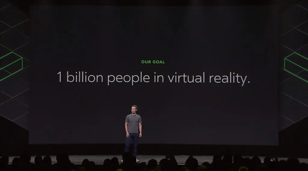 Mark Zuckerberg on stage