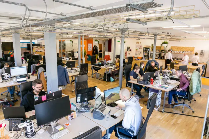 View of an open office