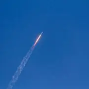 a rocket launching