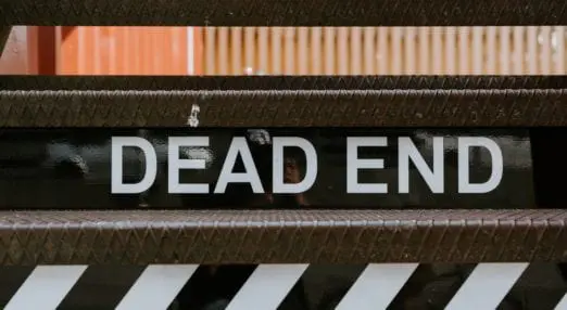 Sign saying Dead End