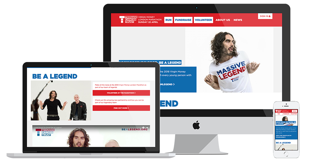 computer screens showing the fundraising coach website
