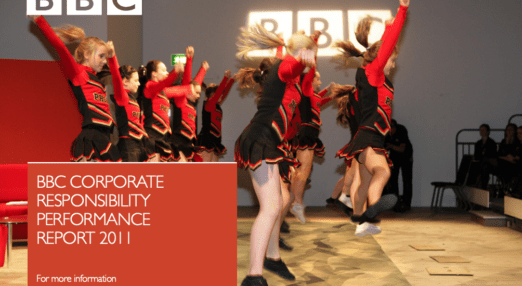 front cover of bbc csr report