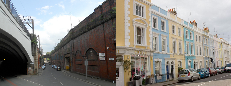 Street in Manchester and street in Chelsea