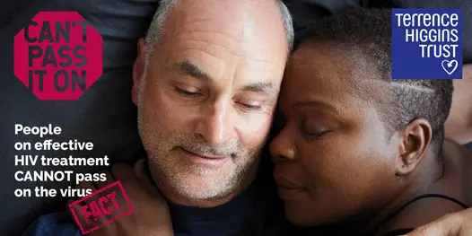 can't pass it on campaign poster from THT showing an older couple embracing
