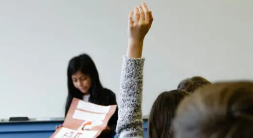 hand up at school