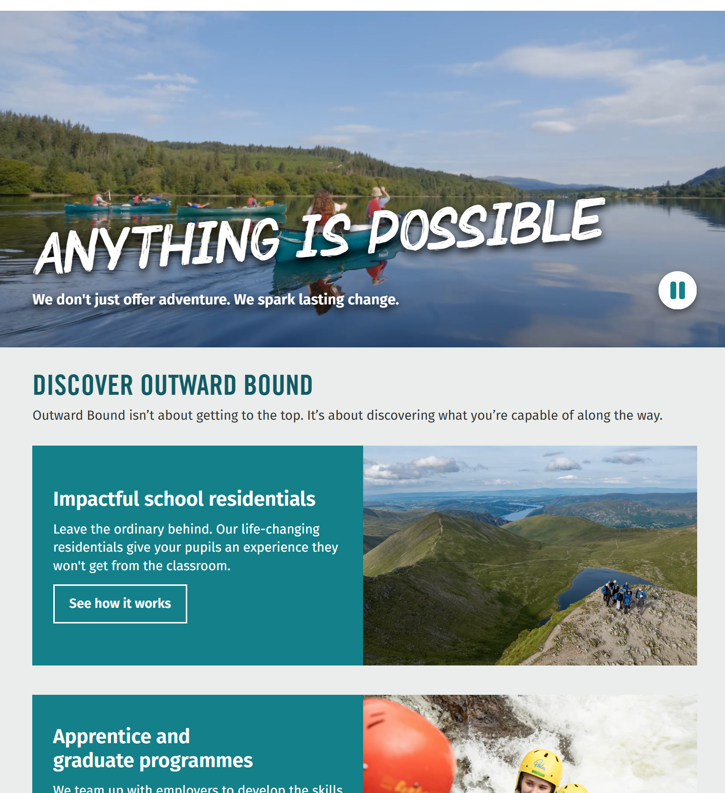 Outward Bound homepage