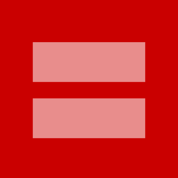 human rights campaign logo in red