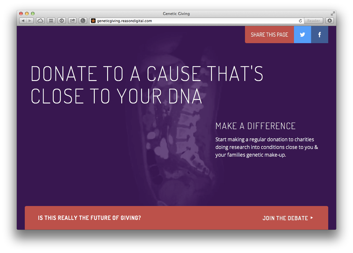 geneticgiving screenshot