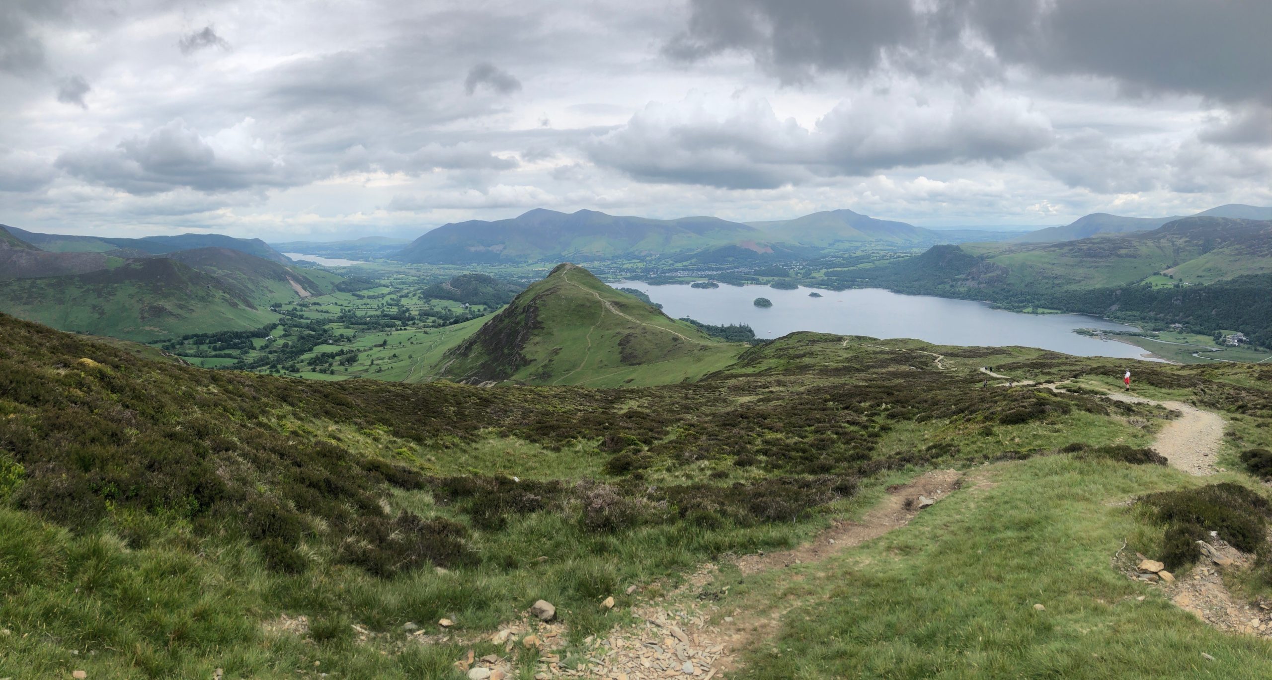 a panoramic view of the Lake District