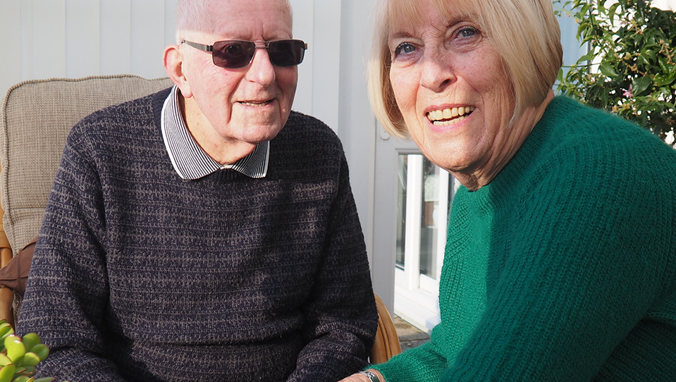 a member of Blind Veterans UK and their carer